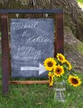 Menu Board / Weddings Signs From Reclaimed Wine Barrel Staves 2 small