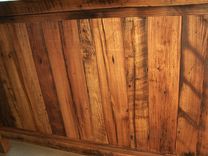 Cabin Style Reclaimed Wormy Chestnut Bed Frame 6 small