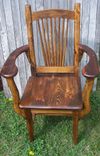 Reclaimed Knotty Pine Rustic Spindle Back Chairs 1 small