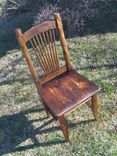 Reclaimed Knotty Pine Rustic Spindle Back Chairs 2 small
