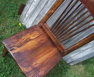 Reclaimed Knotty Pine Rustic Spindle Back Chairs 4 small