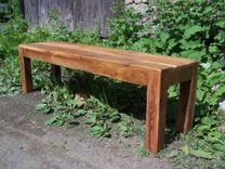 Reclaimed Barn Wood Parsons Style Bench 2 small