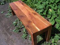 Reclaimed Barn Wood Parsons Style Bench 3 small