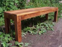 Reclaimed Barn Wood Parsons Style Bench 4 small