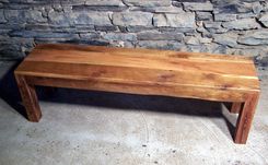 Reclaimed Barn Wood Parsons Style Bench 5 small
