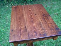 Reclaimed Antique Chestnut Breakfast Pub Table 2 small