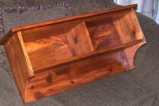 Reclaimed Pine Coat Rack Shelf With 2 Cubbies 4 small