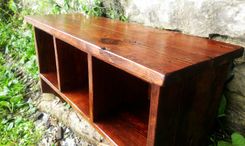 Reclaimed Pine Cubby Coat Rack With A Double Row Of Hooks 3 small