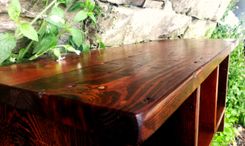 Reclaimed Pine Cubby Coat Rack With A Double Row Of Hooks 4 small