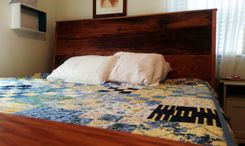 Reclaimed Wood Wedding Anniversary Bed With Custom Engraving 1 small