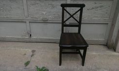Reclaimed Antique Oak Dining Chairs With Curved Back 2 small