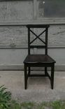 Reclaimed Antique Oak Dining Chairs With Curved Back 4 small