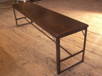 Industrial Chic Bench From Reclaimed Wood And Metal 1 small
