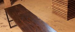 Industrial Chic Bench From Reclaimed Wood And Metal 4 small