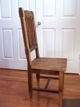 Reclaimed Antique Barn Wood Rustic Spindle Back Chairs 3 small