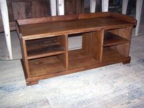 Vintage Reclaimed Storage Wood Bench 3 small