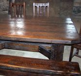 Timberframe Thick Plank Farm Table 6 small