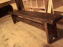 Thick Plank Farm Bench From Antique Reclaimed Barn Wood 1 small