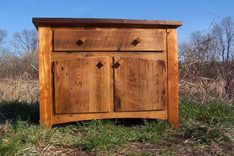 Butcher Block Kitchen Island From Reclaimed Hardwood With Cabinet Base 1 small