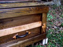 Hand Built Reclaimed Wood Celtic Custom Casket 5 small