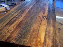 Modern Trestle Table Handcrafted From Reclaimed Wood 2 small