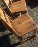 Reclaimed Antique Oak Farmhouse Dining Chairs 2 small