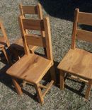 Reclaimed Antique Oak Farmhouse Dining Chairs 4 small