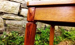 Wormy Chestnut Colonial Style Dining Chairs 4 small
