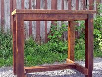 Primitive Oak Butcher Block Kitchen Island 1 small