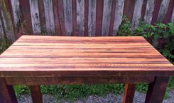 Primitive Oak Butcher Block Kitchen Island 2 small