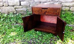 Danish Modern Reclaimed Douglas Fir Nightstand 2 small
