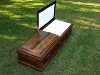 Hand Built Reclaimed Wood Celtic Custom Casket 2 small