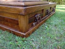 Hand Built Reclaimed Wood Celtic Custom Casket 4 small