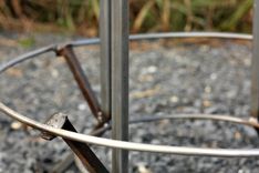 Modern Urban Styled Vintage Wood And Industrial Metal Pub Table 5 small