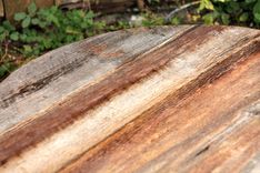 Weathered Reclaimed Wood Round Coffee Table 3 small