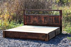 Rustic Platform Storage Bed In Solid Reclaimed Oak And Wrought Iron 4 Drawers 1 small