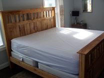 Vintage Reclaimed Wood Mission Style Bed Frame 3 small