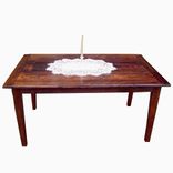 Wormy Chestnut Farmhouse Extension Table 1 small
