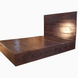 Reclaimed Wood Platform Bed 1 small