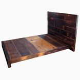 Asian Style Low Platform Bed From Reclaimed Wood 1 small