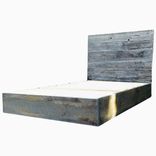 Weathered Grey Reclaimed Barn Wood Platform Bed 1 small