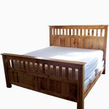 Vintage Reclaimed Wood Mission Style Bed Frame 1 small