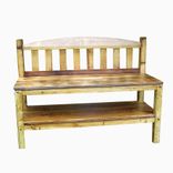 Rustic Reclaimed Wood Storage Bench 1 small