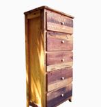 Tall Dresser From Antique Barnwood And Reclaimed Wormy Chestnut 1 small