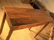 Reclaimed Chestnut Writing Desk With Drawer 3 small