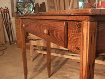 Reclaimed Chestnut Writing Desk With Drawer 4 small