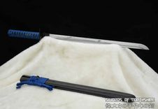 Japanese Samurai Sword Hand Forged Carbon Steel Straight Blade Ninja Sword Traditional Wakizashi 5 small