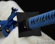 Japanese Samurai Sword Hand Forged Carbon Steel Straight Blade Ninja Sword Traditional Wakizashi 1 small