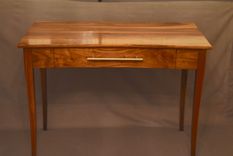 Walnut Bow-Front Writing Desk 5 small