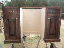 Heirloom Stained Kitchen Island, Custom Built 4 small